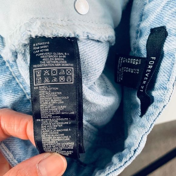 EUC Forever 21 American Flag Cut Off Jean Shorts - Picture 8 of 10